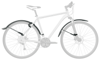 SKS Steckschutzblech-Set 29" Veloflexx 65 inkl. Befestigungsmaterial