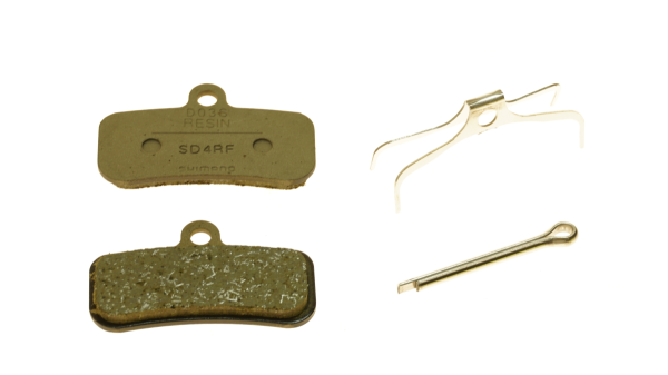 Shimano Bremsbeläge D03S Kunstharz mit Feder+Clip