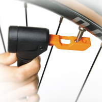 SKS Standpumpe Air-X-Plorer 10.0 Stahl Multi Valve schwarz/orange