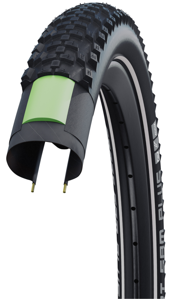 Schwalbe Pneu Smart Sam Plus DD 29x2.25 Addix starr mit Reflexstreifen black