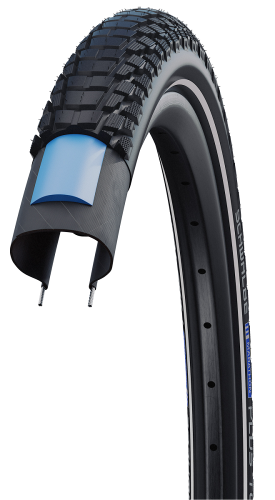 Schwalbe Pneu 700x38C Marathon Plus Tour Nr. 7 mit Reflexstreifen starr