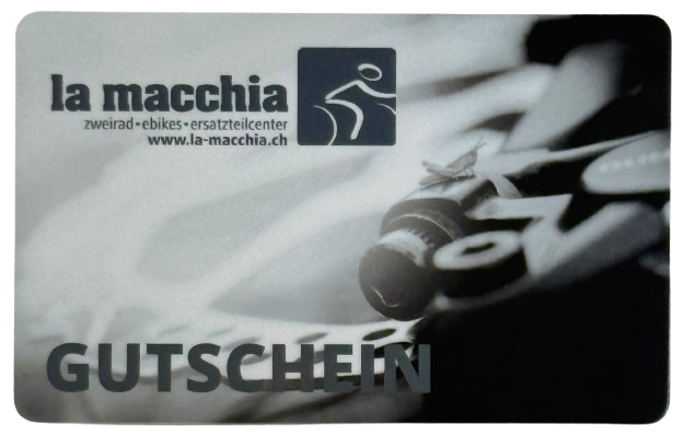 La Macchia Zweirad Geschenkgutschein - Wiederaufladbare Guthabenkarte