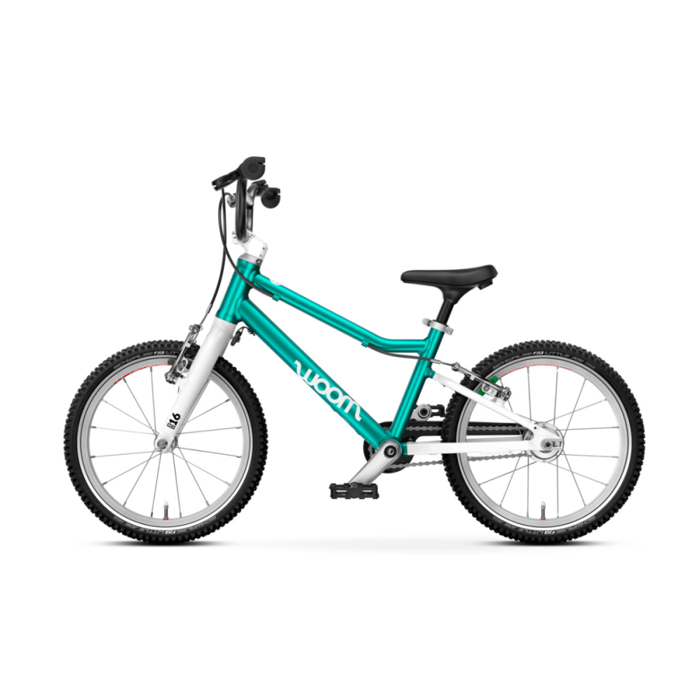 Woom GO 3 AUTOMAGIC Kinderfahrrad 16" petrol met. H