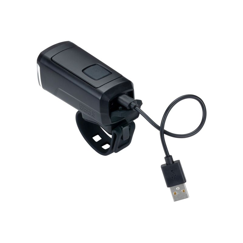 BBB Frontlicht Stud50 Strap 200 Lumen Akku 4 Modi, Schnellverschluss